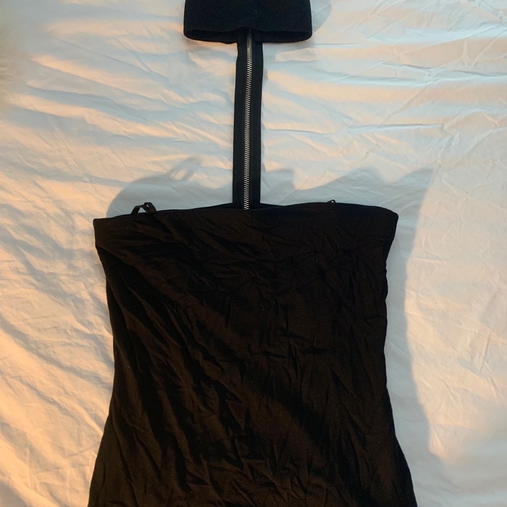 Bailey 44 black turtle neck sleeveless top